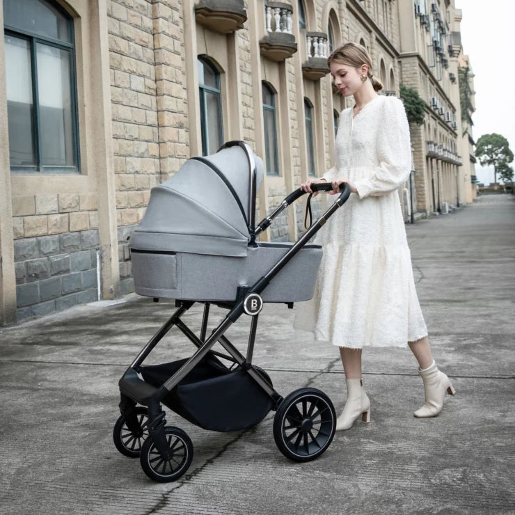 Chia Travel System Coco with Base – Pearl Grey