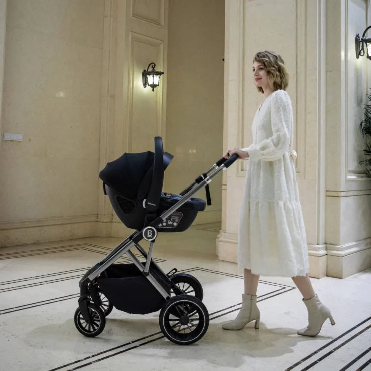 Chia Travel System Coco with Base – Pearl Grey