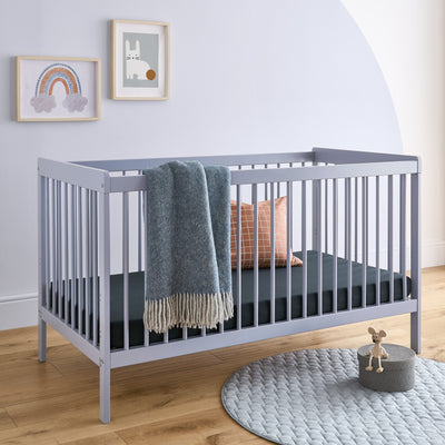 CuddleCo - Nola 3 Piece Nursery Furniture Set - Flint Blue