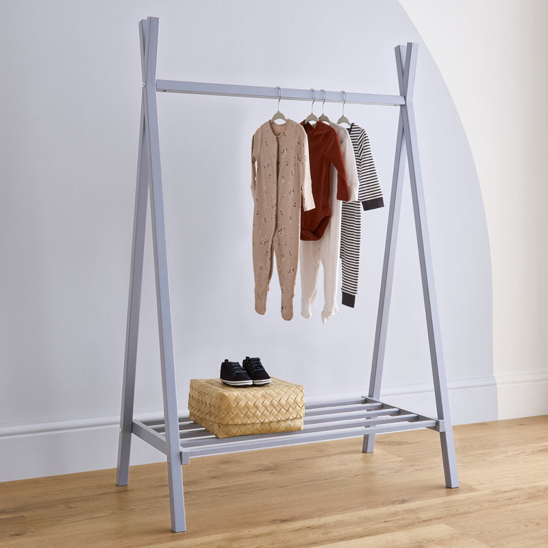 CuddleCo - Nola Clothes Rail - Flint Blue