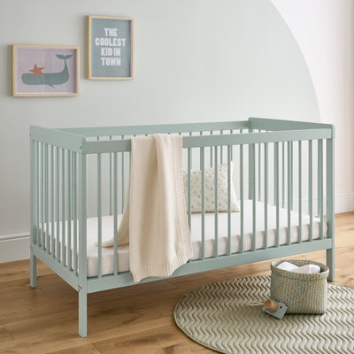 CuddleCo - Nola 3 Piece Nursery Furniture Set - Sage Green