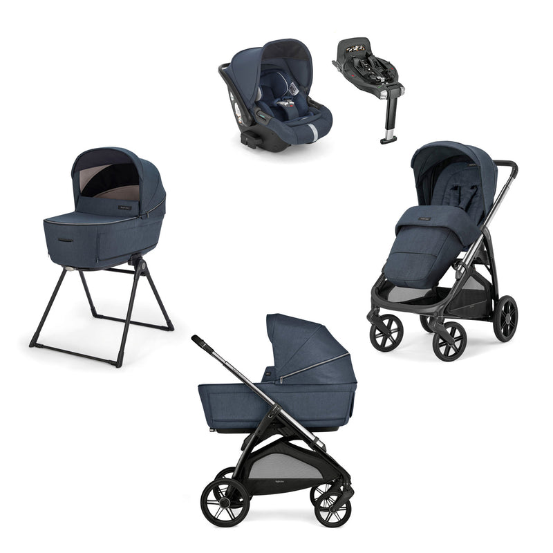Inglesina Aptica Travel System with 360 base & reclining car seat (2025) - Resort Blue