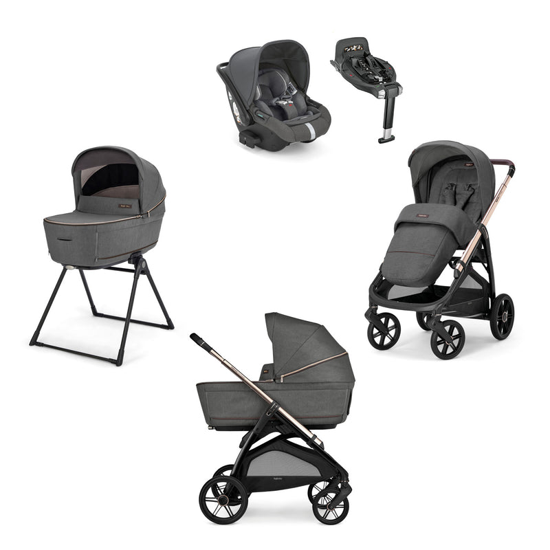 Inglesina Aptica Travel System with 360 base & reclining car seat (2025) - Velvet Grey