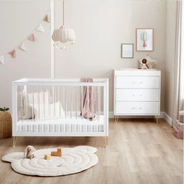 Kimi XL Acrylic 2 Piece Nursery Furniture Set - KIMI