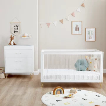 Kimi XL Acrylic 2 Piece Nursery Furniture Set - KIMI