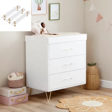 Kimi XL Acrylic 2 Piece Nursery Furniture Set - KIMI