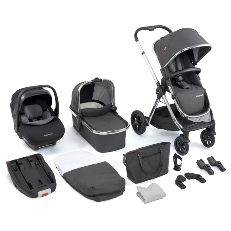 Memore V2 Travel System 13 Piece Pecan i-Size – Chrome