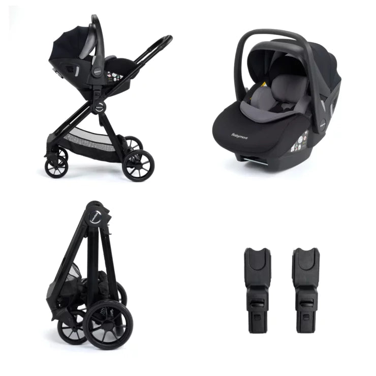 Mimi Travel System Pecan i-Size Car Seat – Black