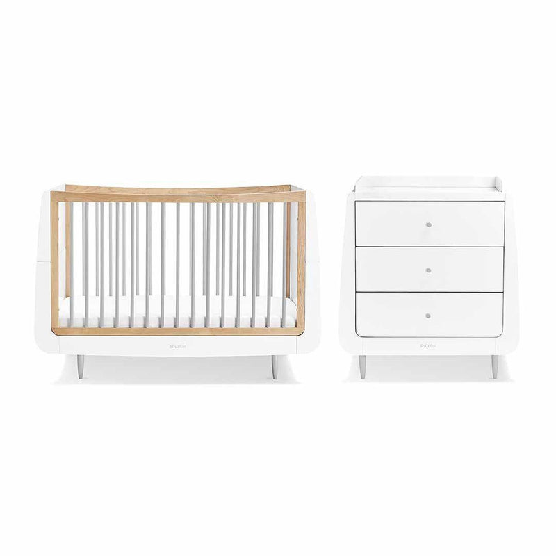 SnuzKot Skandi 2 Piece Nursery Furniture Set - Grey