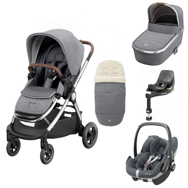 Maxi-Cosi Adorra Luxe Pebble Pro + Base Travel System - Twillic Grey