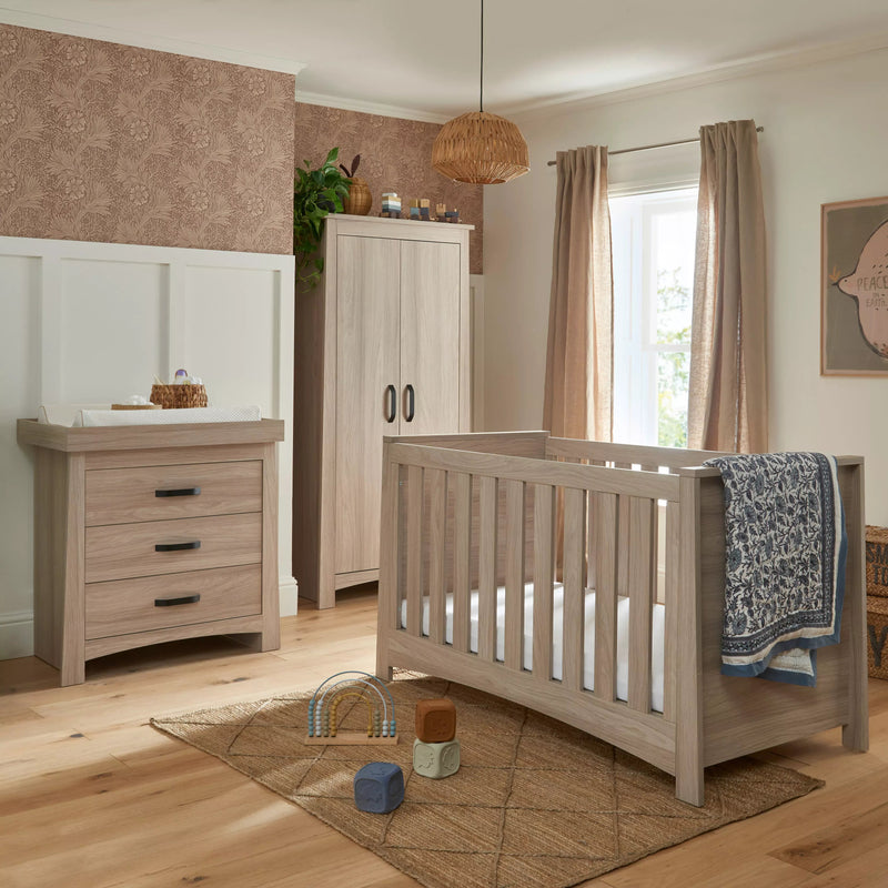 CuddleCo - Isla 3 Piece Nursery Furniture Set - Ash