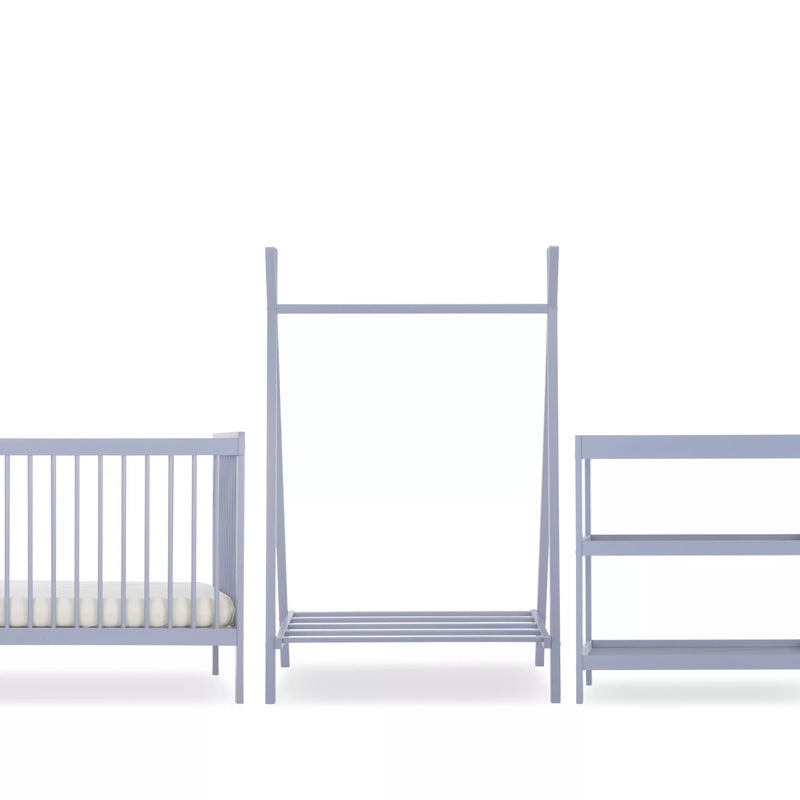 CuddleCo - Nola 3 Piece Nursery Furniture Set - Flint Blue