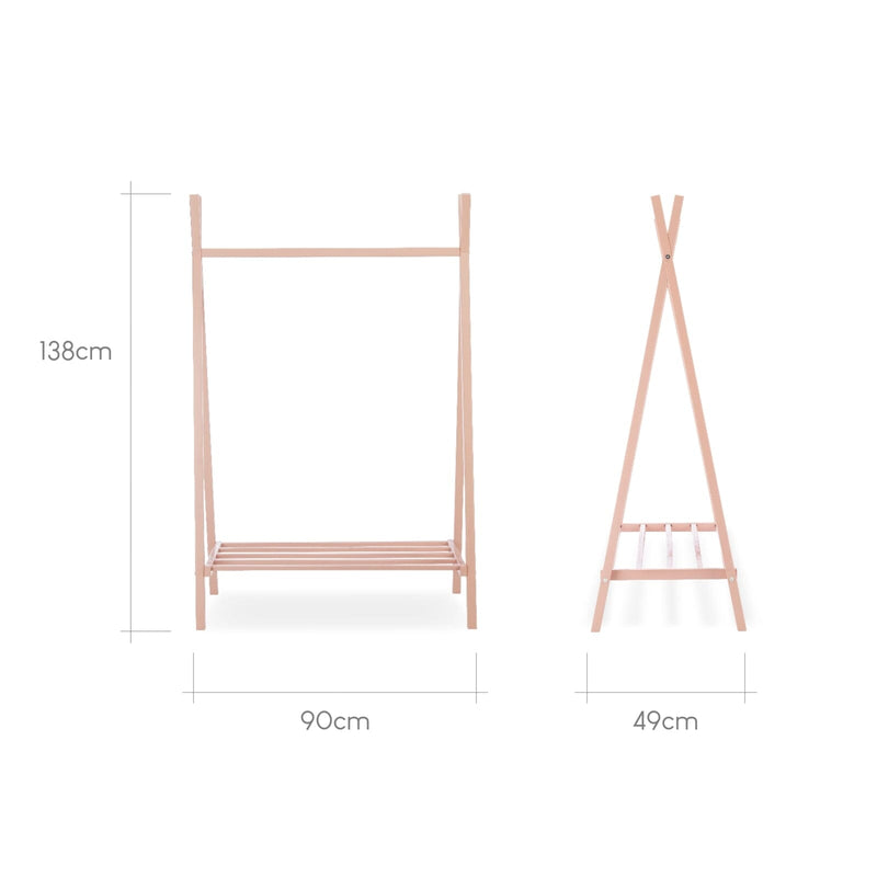 CuddleCo - Nola Clothes Rail - Blush Pink