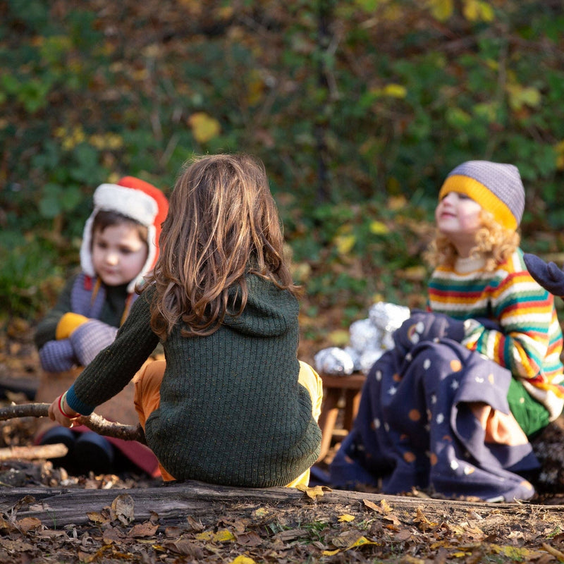 Little Green Radicals - From One To Another Fern Green Hooded Knitted Cardigan