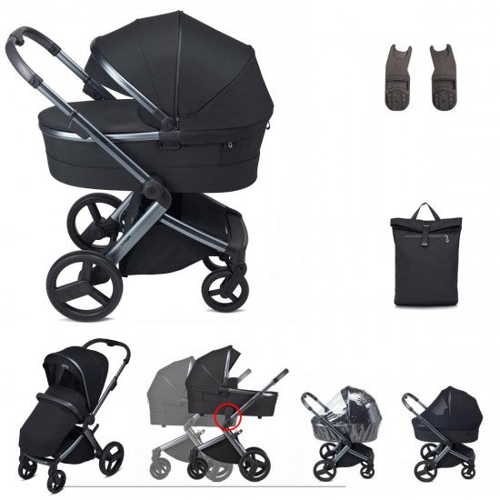 Anex L-Type 2 in 1 Pram - Essential Bundle, Onyx