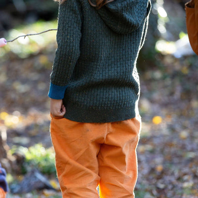 Little Green Radicals - From One To Another Fern Green Hooded Knitted Cardigan