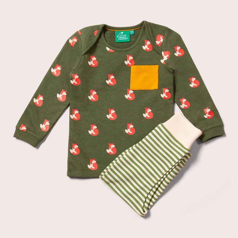 Little Green Radicals - Little Fox Organic T-Shirt & Jogger Playset