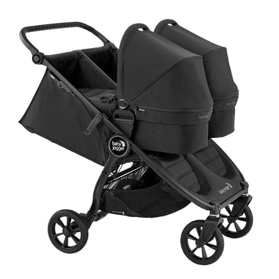 Baby Jogger City Mini GT2 Double + 2 Carrycots - Opulent Black