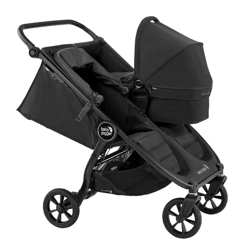 Baby Jogger City Mini GT2 Double + 2 Carrycots - Opulent Black