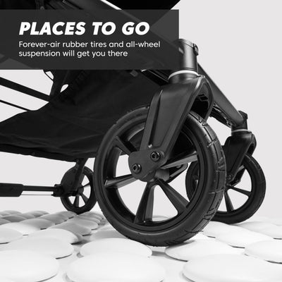 Baby Jogger City Mini GT2 Double + Carrycot - Opulent Black