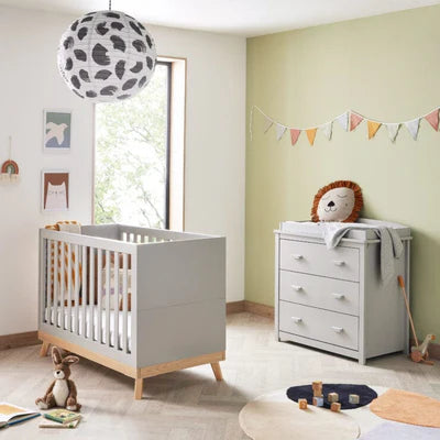 Babymore Mona Mini 2 Piece Universal Room Set - Grey