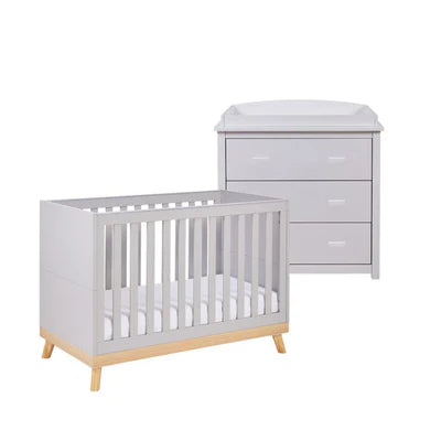 Babymore Mona Mini 2 Piece Universal Room Set - Grey