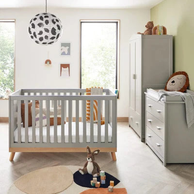 Babymore Mona 3 Piece Universal Room Set - Grey