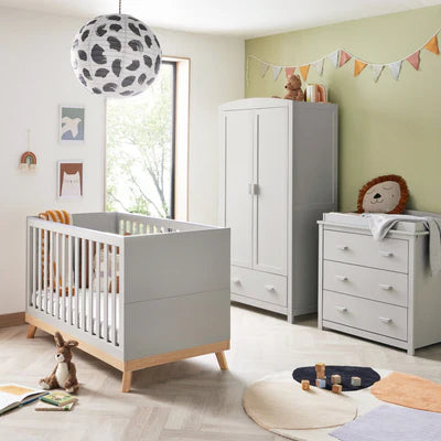 Babymore Mona 3 Piece Universal Room Set - Grey