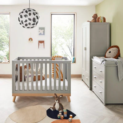 Babymore Mona Mini 3 Piece Universal Room Set - Grey