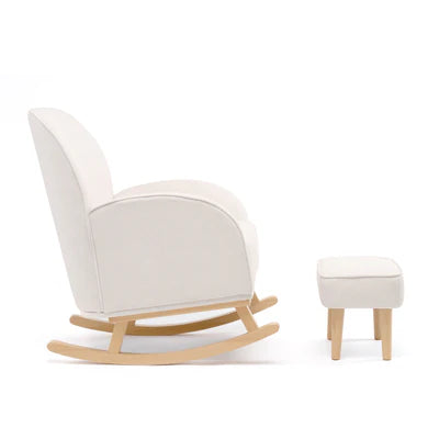 Babymore Freya Nursing Chair with Stool - Cream