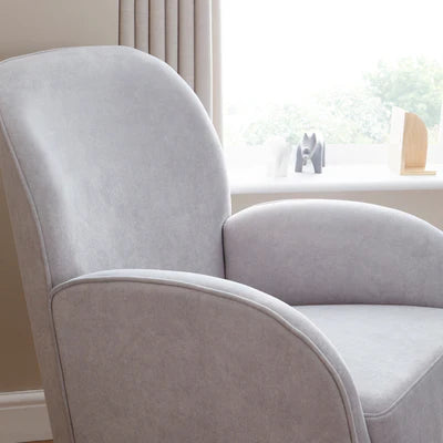 Babymore Freya Nursing Chair with Stool - Grey