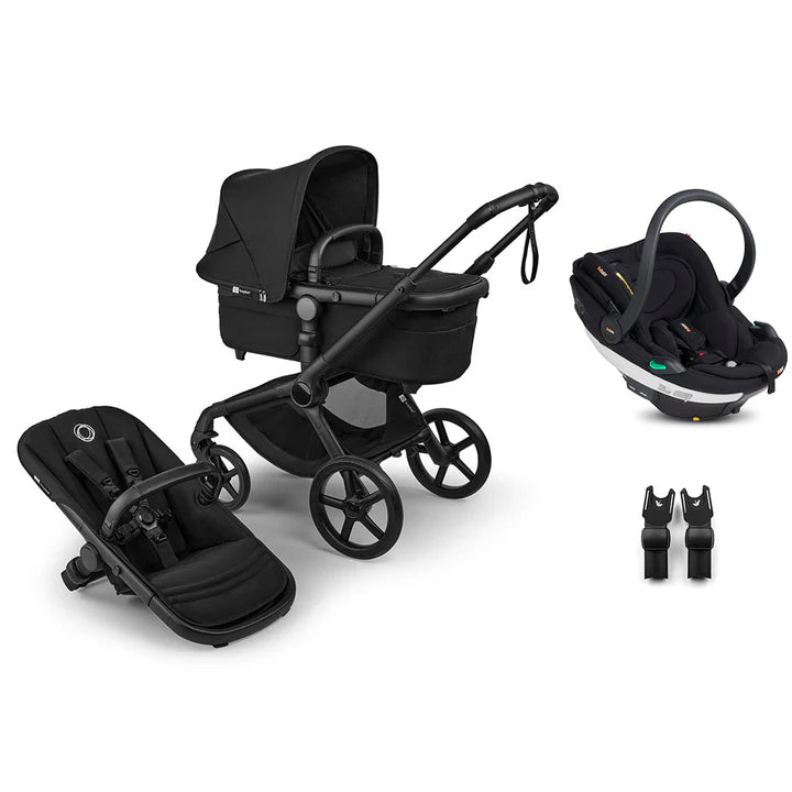 Bugaboo Fox 5 Renew + BeSafe Go Beyond Travel System - Heritage Black