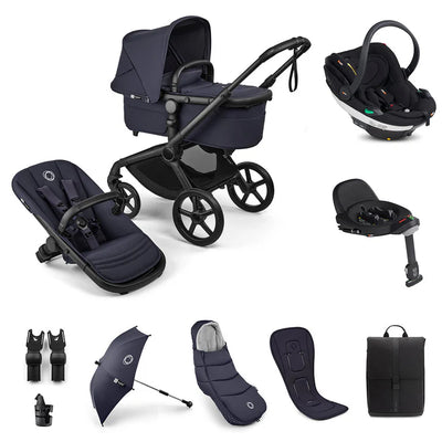 Bugaboo Fox 5 Renew Ultimate + BeSafe Go Beyond Travel System - Deep Indigo