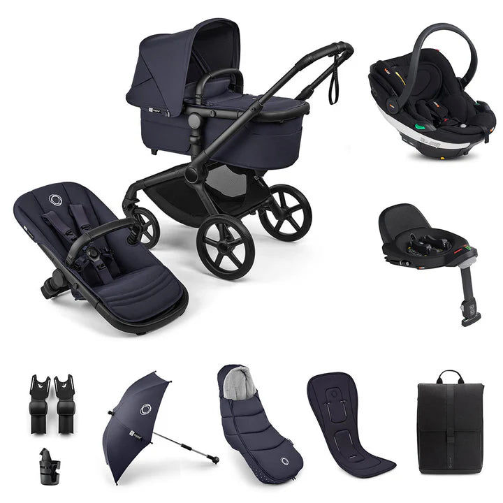 Bugaboo Fox 5 Renew Ultimate + BeSafe Go Beyond Travel System - Deep Indigo