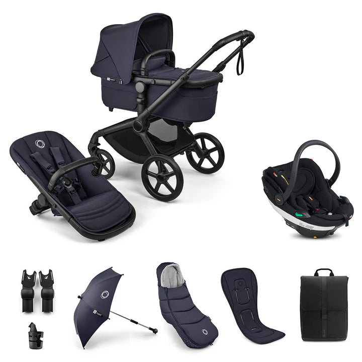 Bugaboo Fox 5 Renew Ultimate + BeSafe Go Beyond Travel System - Deep Indigo