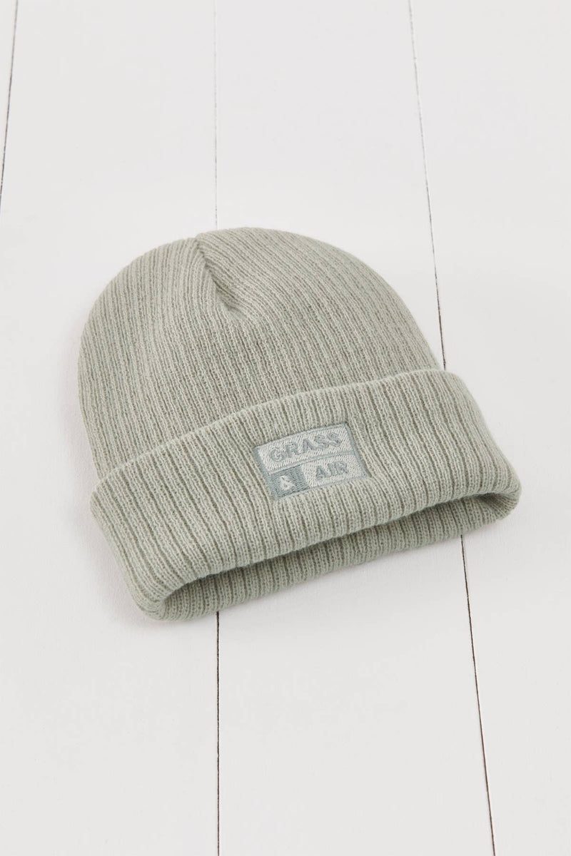 Grass & Air - Geo Thermal Grey Beanie