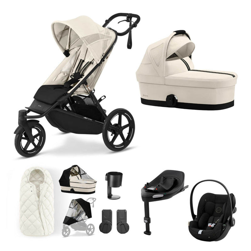 Cybex Avi Spin Stroller & Cloud G Bundle | Seashell Beige