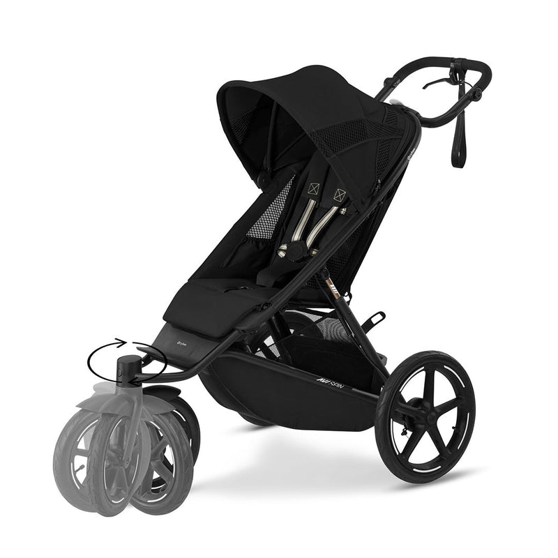 CYBEX Avi Spin Stroller - Moon Black