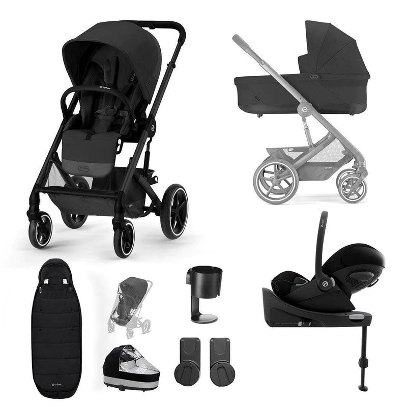 CYBEX Balios S Lux + Cloud G Luxury Bundle - Moon Black