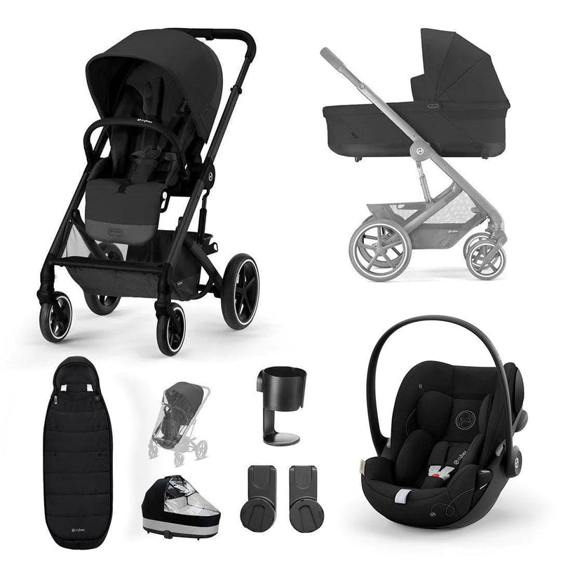 CYBEX Balios S Lux + Cloud G Luxury Bundle - Moon Black