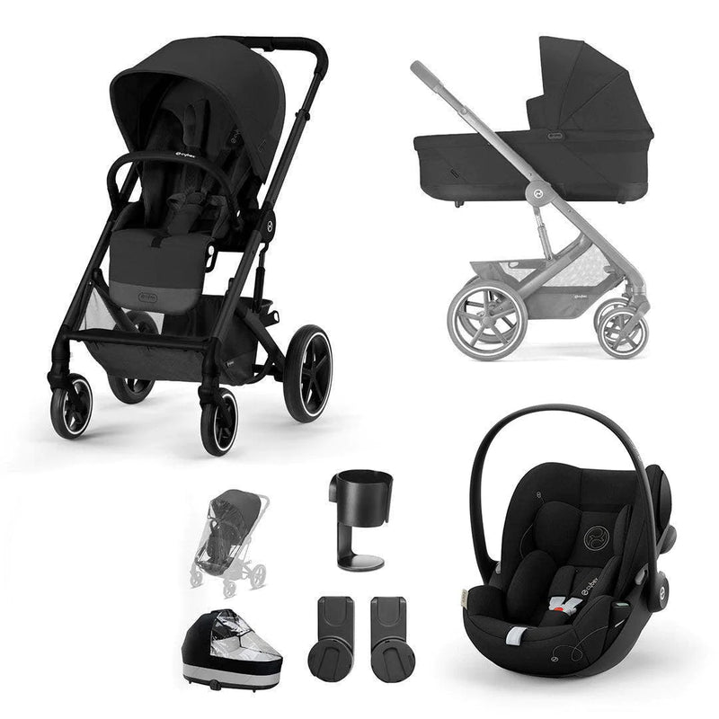 CYBEX Balios S Lux + Cloud G Luxury Bundle - Moon Black