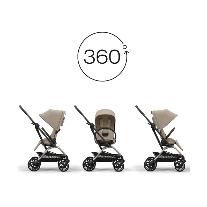 Cybex Eezy S Twist+ 2 Pushchair - Almond Beige/Taupe