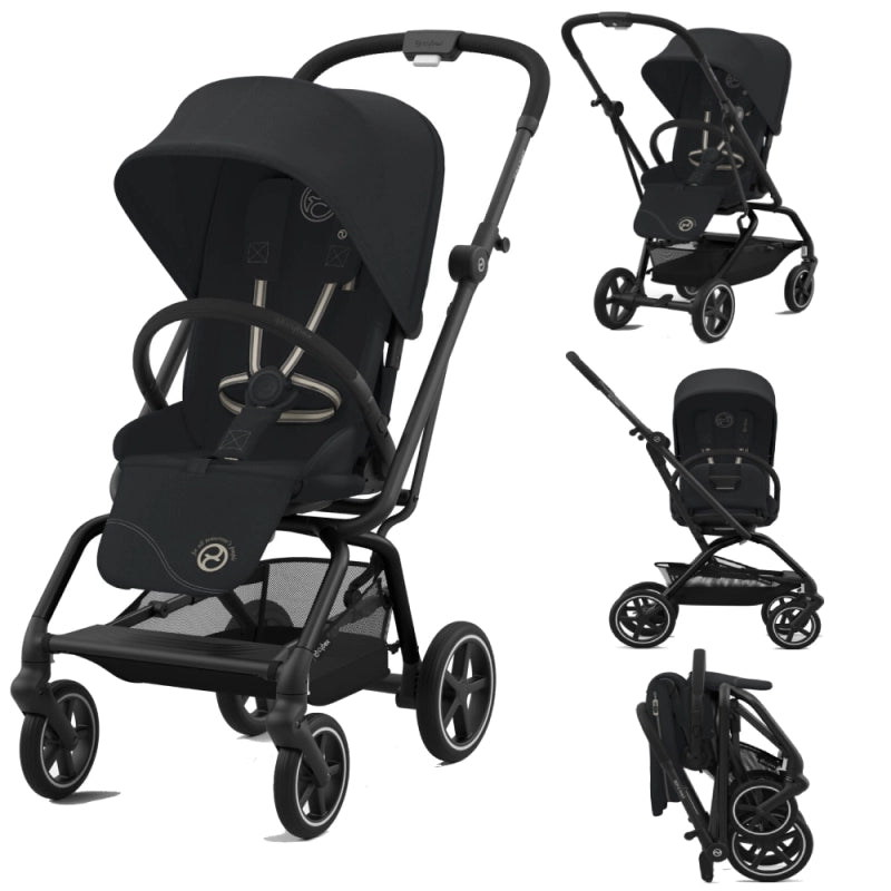 Cybex Eezy S Twist+ 2 Pushchair - Magic Black/Black