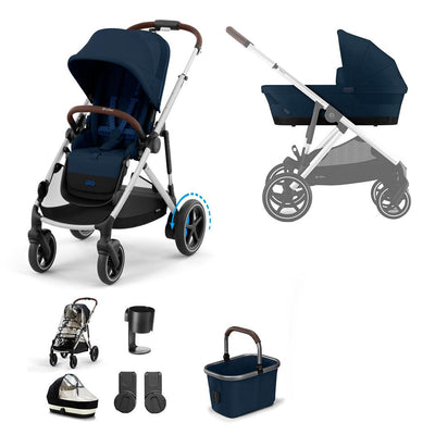 CYBEX eGazelle S Pushchair Essential Bundle - Ocean Blue