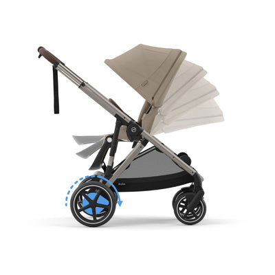 Cybex eGazelle S Stroller - Almond Beige/Taupe