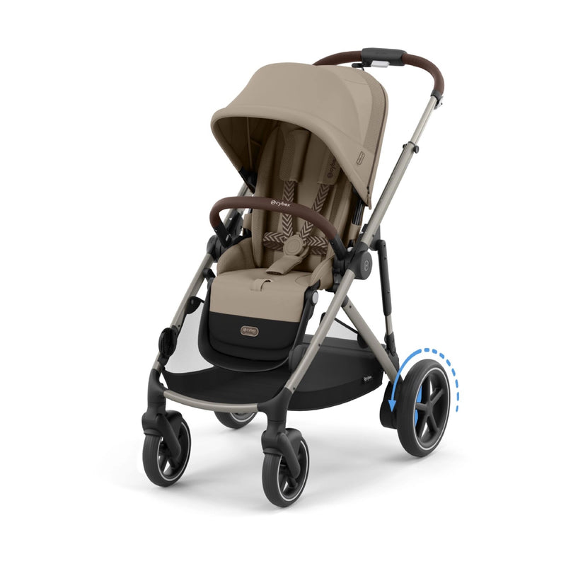 Cybex eGazelle S Stroller - Almond Beige/Taupe