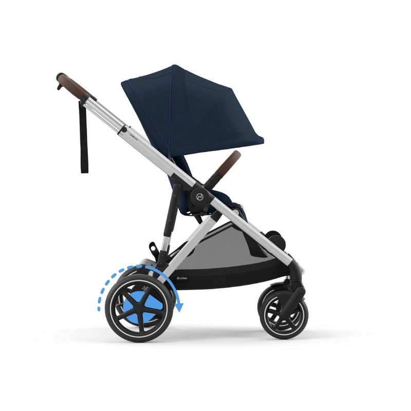 Cybex eGazelle S Stroller - Ocean Blue/Silver