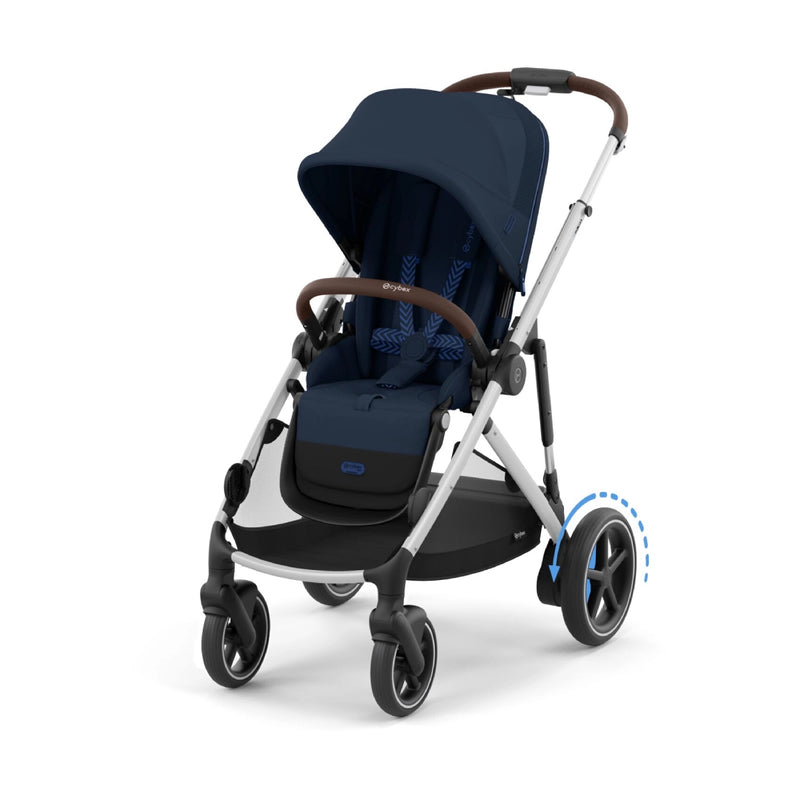 Cybex eGazelle S Stroller - Ocean Blue/Silver