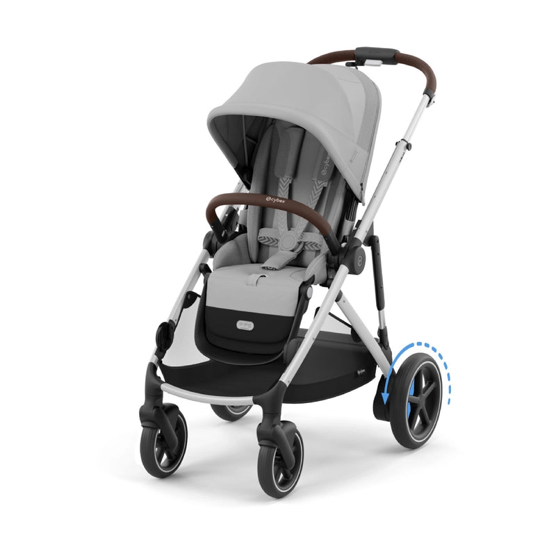 Cybex eGazelle S Stroller - Stone Grey/Silver