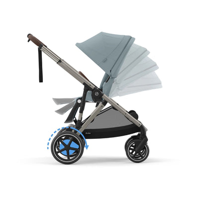 Cybex eGazelle S Stroller - Stormy Blue/Taupe